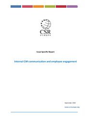 Internal CSR communication and employee engagement - Molar