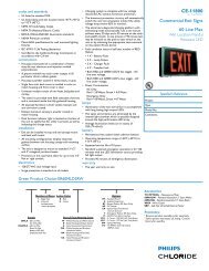 Commercial Exit Signs 60 Line Max CE-11800 - Chloride