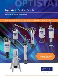 Optistat range product guide - Oxford Instruments