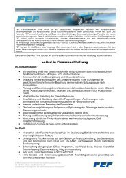 Leiter/-in Finanzbuchhaltung - FEP Fahrzeugelektrik Pirna GmbH