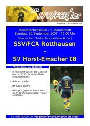SSV/FCA Rotthausen - SV Horst-Emscher 08