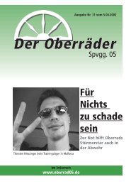 OberradZeitung 11.qxd - Spvgg. 05 Frankfurt-Oberrad