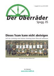 Stadionzeitung 06/2001 - Spvgg. 05 Frankfurt-Oberrad