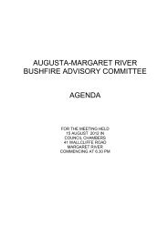 Agenda - Shire of Augusta-Margaret River