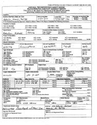 Pilot/Operator Aircraft Accident Report, NTSB Form 6120.1
