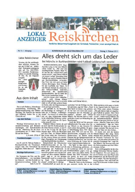 Heimatzeitung Nr. 05-2011.pdf - Gemeinde Reiskirchen