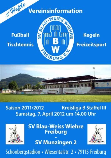 07.04.2012 SV Blau-Weiss Wiehre gegen SV