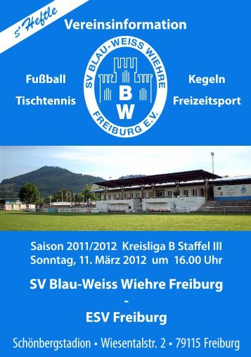 10.03.2012 SV Blau-Weiss Wiehre gegen ESV