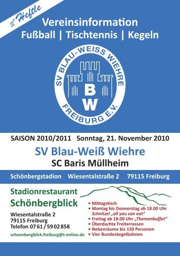 21.11.2010 SV Blau-Weiss Wiehre gegen SC