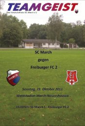 SC March SC March gegen gegen Freiburger FC 2 Freiburger FC 2