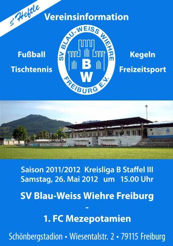 26.05.2012 SV Blau-Weiss Wiehre gegen 1