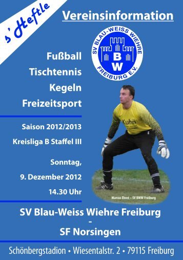 9.12.2012 SV Blau-Weiss Wiehre gegen SF