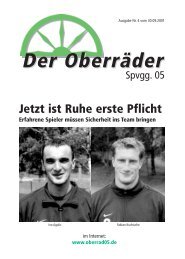 Stadionzeitung 04/2001 - Spvgg. 05 Frankfurt-Oberrad