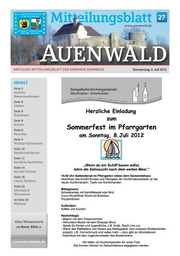 werbung - Gemeinde Auenwald