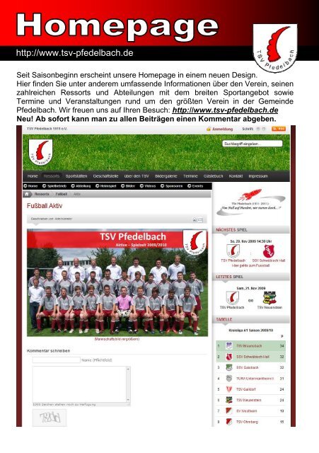 8. Heft gegen SV Morsbach 07. März 2010 - TSV Pfedelbach