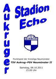 Fussball-Zeitung - TSV Aukrug