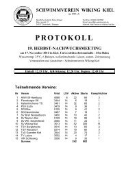 PROTOKOLL - SV Neptun Kiel