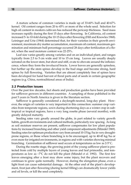 Safflower, Carthamus tinctorius L. - Bioversity International