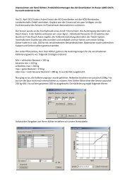 Anbei, im Anhang, die Auswertung der Applikation des - Land-Data ...