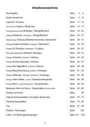 Inhaltsverzeichnis - Badisches Weinhaus München