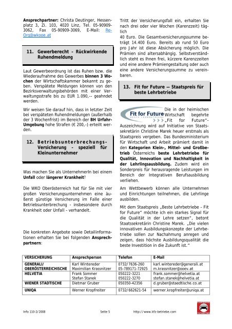 Ihre Innung informiert - karosserie-ooe.at