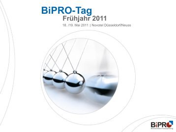 BiPRO-Tag Frühjahr 2011