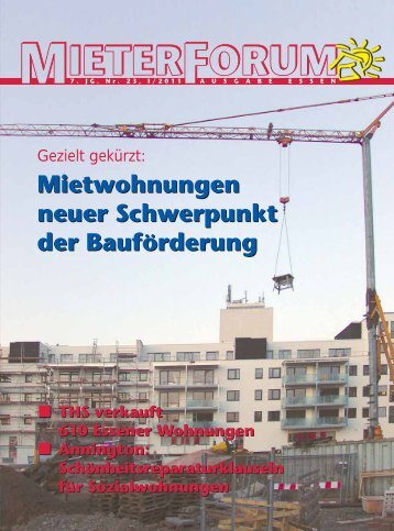 Ausgabe 23, I/2011 - Mietergemeinschaft Essen eV