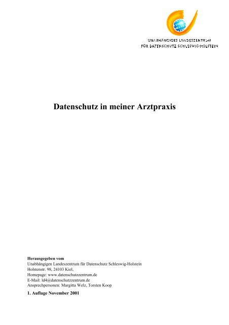 Datenschutz in meiner Arztpraxis - Unabhängiges Landeszentrum ...