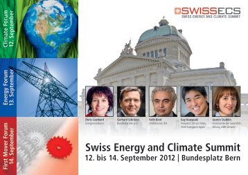 Swiss Energy and Climate Summit - Cleantech Switzerland