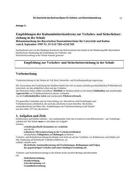 Vom Lehrerseminar Süd zum Seminar Bayern für Verkehrs- und ...