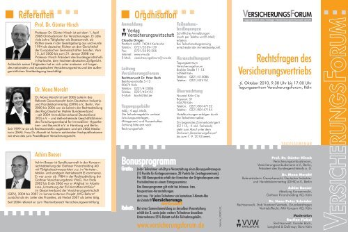 Rechtsfragen Des Versicherungsvertriebs Bld Bach Langheid