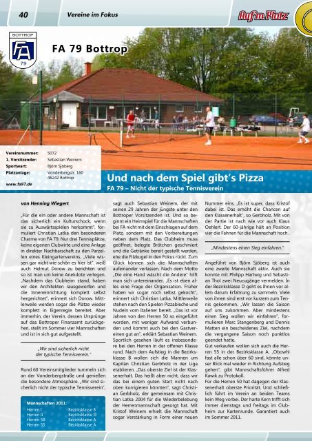 Sommersaison 2011 - LWZ Medien