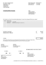 Rechnung ink. Rückerstattungsbeleg