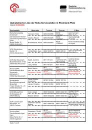 Servicestellen in Rheinland-Pfalz