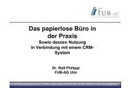 Dr. Ralf Philippi FUB-AG Ulm