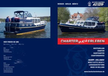 hier finden sie uns werder · berlin · müritz bootsurlaub ... - Keser