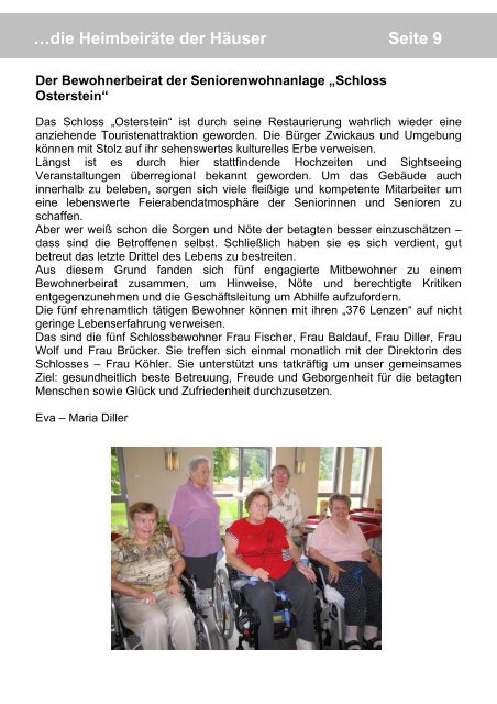 Der Heimkurier - und Seniorenpflegeheim gGmbH Zwickau