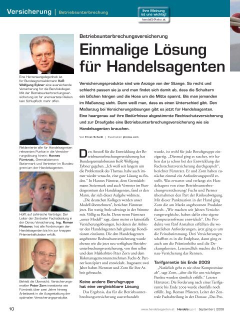 Einmalige Lösung für Handelsagenten - Die Handelsagenten