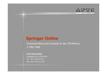 Springer Online - Springer Reisen