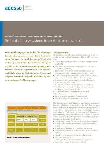 Bestandsführungssysteme in der Versicherungsbranche - adesso AG