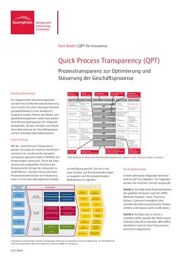 Quick Process Transparency (QPT) - BearingPoint ToolBox