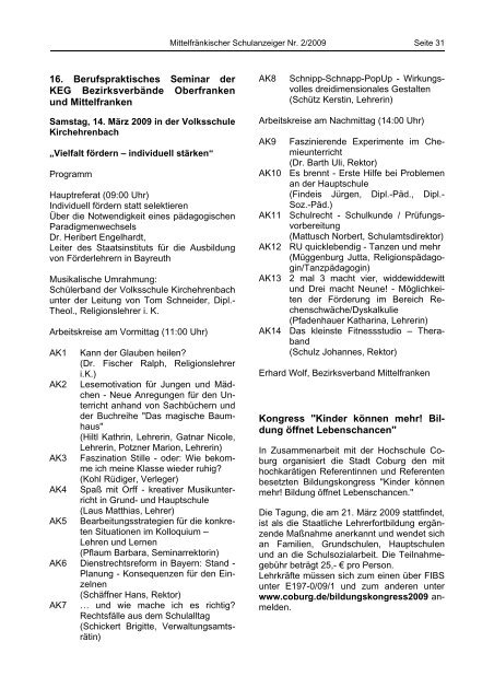 Mittelfränkischer Schulanzeiger - Regierung von Mittelfranken ...