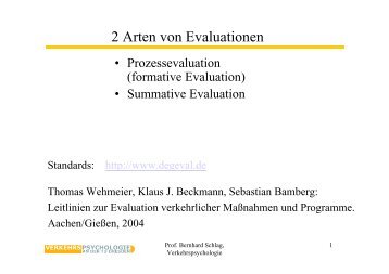 Folien Evaluationsmethoden