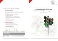 Lichtsignalanlagen deTRA 3000 für komplexes Verkehrsmanagement