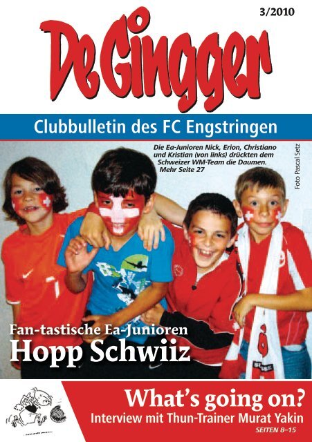 Fan-tastische Ea-Junioren Hopp Schwiiz - FC Engstringen