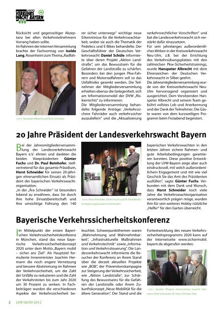 Jahresmitgliederversammlung 2012 NACHRICHTEN BERICHTE