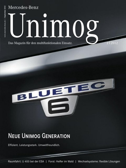 NEuE UNIMoG GENERATIoN - Unimog-Club Gaggenau