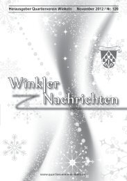 Ausgabe Nr. 120 - Quartierverein Winkeln