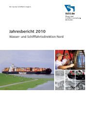Jahresbericht 2010 - Wasser- und Schifffahrtsdirektion Nord ...