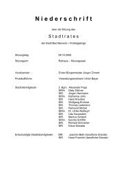 N iederschrift - Rathaus Bad Berneck